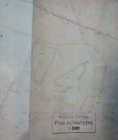 Stawy Obroki na planie sytuacyjnym kopalni Kleofas, lata 20. XX w.