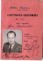 Legitymacja sędziowska Jana Klukowskiego, 1954 r. (włas. Andrzej Klukowski