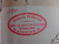 Odcisk tłoka pieczętnego Wilhelma Gajdzika, 1931