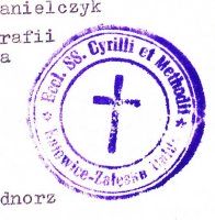 Odcisk tłoka pieczętnego parafii św. Cyryla i Metodego, 1980 r.